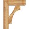 Ekena Millwork Westlake Block Rough Sawn Bracket w/ Offset Brace, Western Red Cedar, 8"W x 26"D x 34"H BKT0806X26X34WTL05RWR - alternate 3